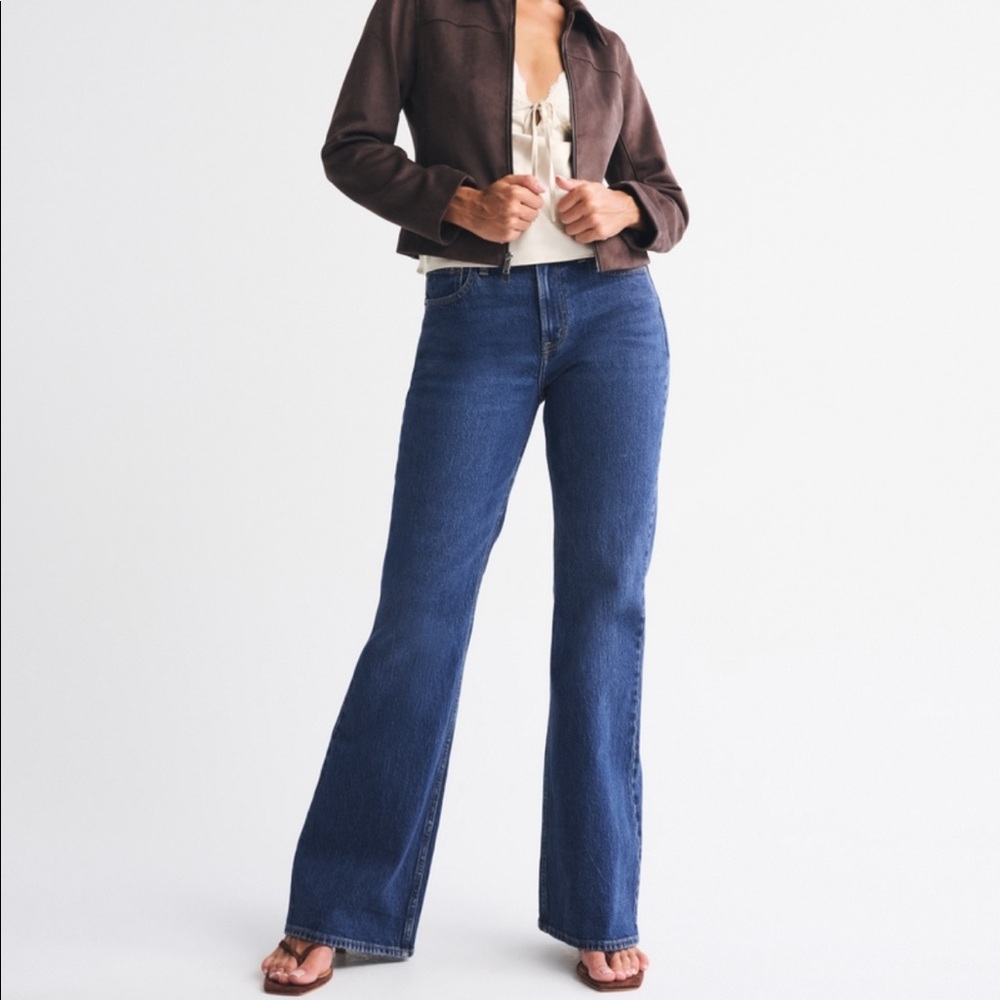 Abercrombie & Fitch high rise flare jeans